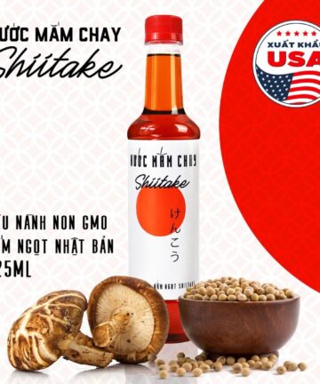 [Chai 525ml] Nước mắm chay Shiitake