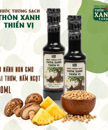 [Combo 2 chai 250ml] Nước tương sạch thôn xanh thiền vị