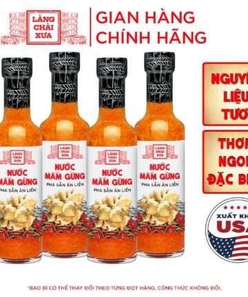 [Combo 4 chai 300g] Nước mắm gừng tỏi ớt