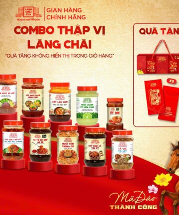 Hộp quà Thập Vị Làng Chài Xưa gồm 10 món nước chấm pha sẵn tiện lợi chuẩn công thức nhà hàng
