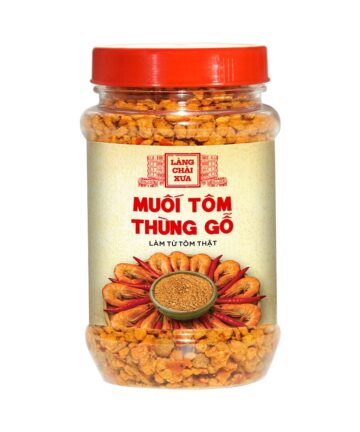 [Hủ 130g] Muối tôm thùng gỗ
