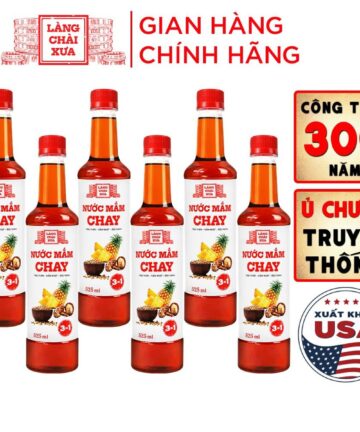 [Thùng 6 chai 525ml] Nước mắm chay 3 trong 1
