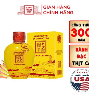[Bình 500ml] Nước mắm tĩn cá cơm ruột đỏ