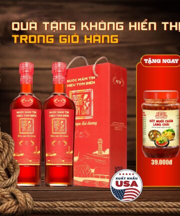 [Combo 2 chai 500ml] Nước mắm tĩn tôm biển