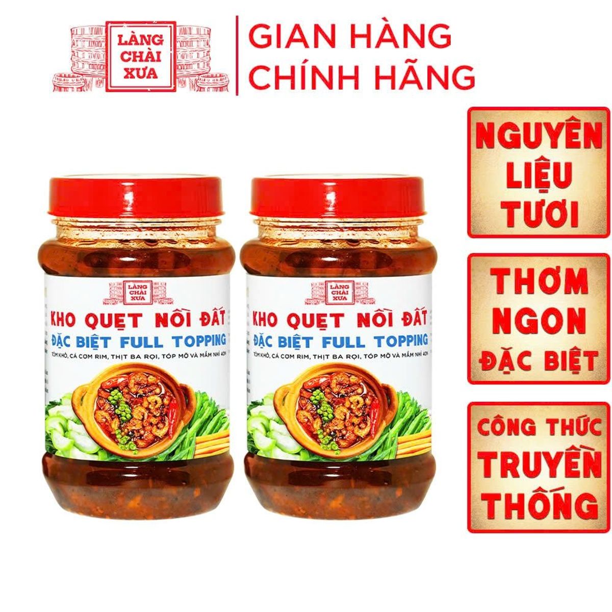 [Combo 2 hủ 250g] Kho quẹt nồi đất