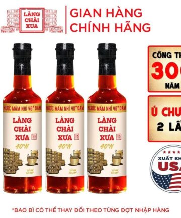 [Combo 3 chai 500ml] Nước mắm nhỉ nhãn vàng