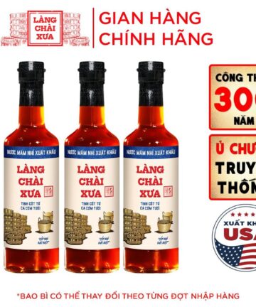[Combo 3 chai 500ml] Nước mắm nhỉ nhãn xanh