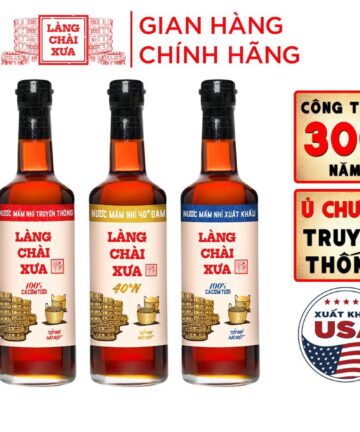 [Combo 3 chai 500ml] Nước mắm nhỉ nhãn xanh đỏ vàng