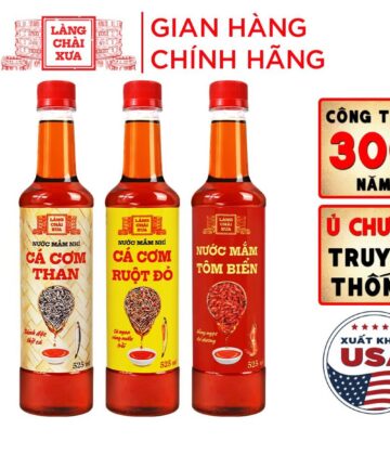 [Combo 3 chai 525ml] Nước mắm cá cơm tôm biển