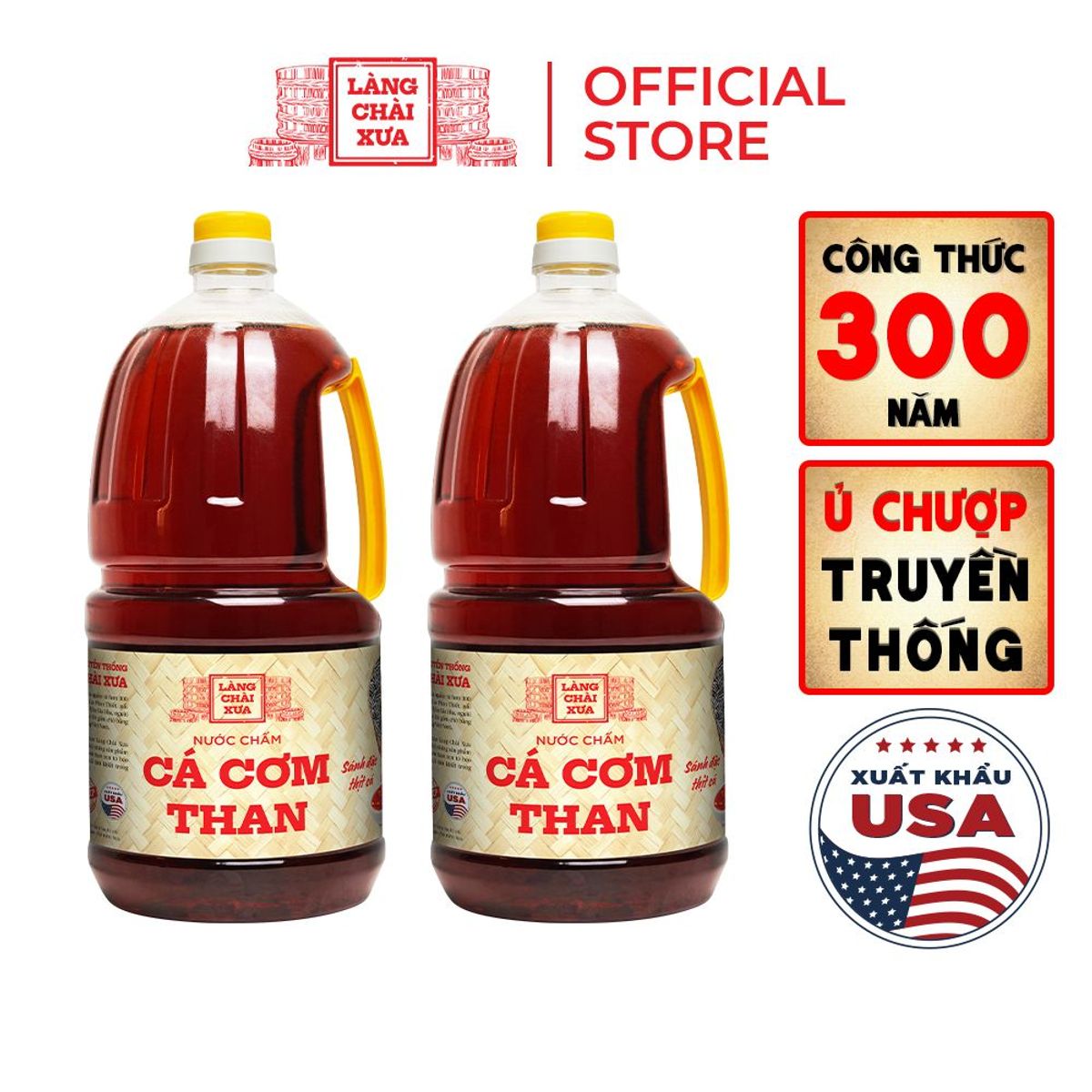 [Combo2 chai 2 lít] Nước chấm cá cơm than
