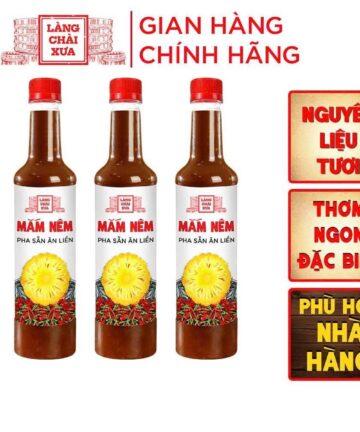 [Hộp 3 Chai 650g] Mắm nêm pha sẵn