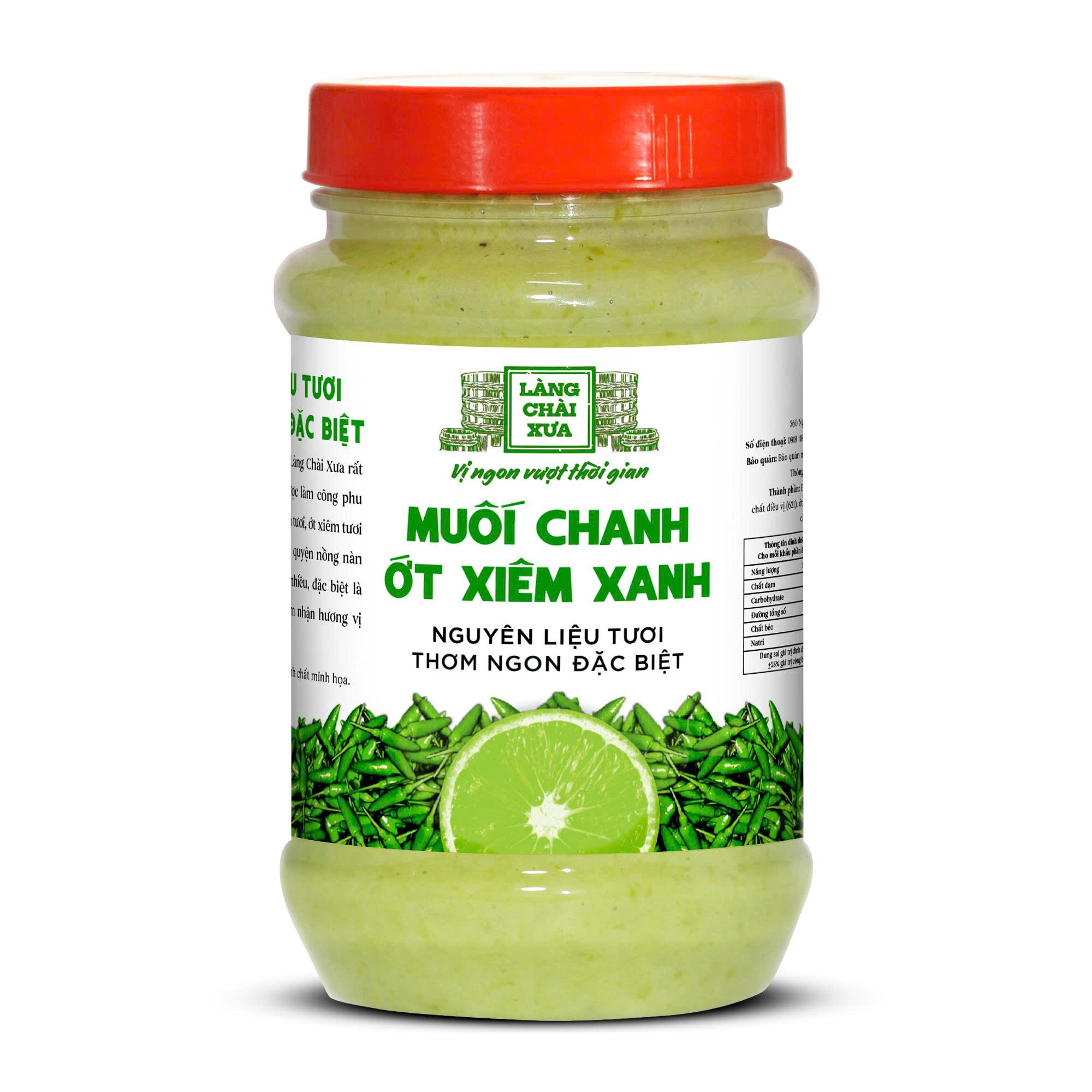 [Hủ 260g] Muối chanh ớt xiêm xanh