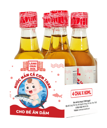 [Lốc 4 chai 60ml] Nước mắm cá cơm cho bé ăn dặm