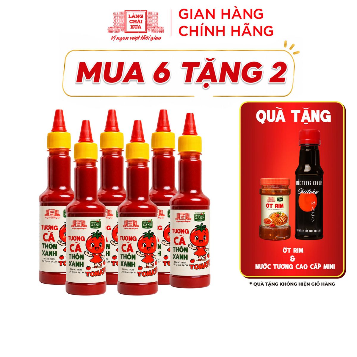 [Thùng 6 chai 270g] Tương cà