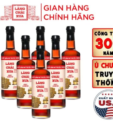 [Thùng 6 chai 500ml] Nước mắm nhỉ nhãn đỏ