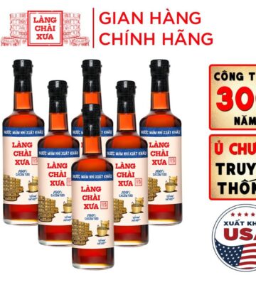 [Thùng 6 chai 500ml] Nước mắm nhỉ nhãn xanh